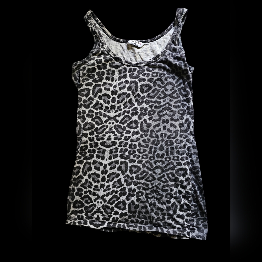 Leopard print cotton top M